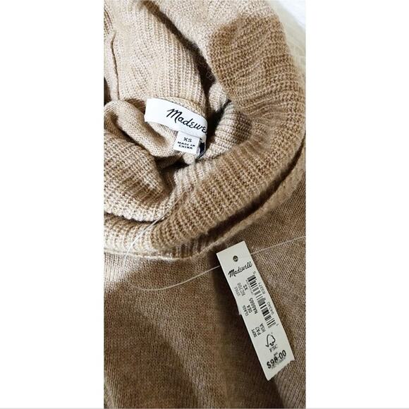 Nwtg Madewell Crestland Side-Button Turtleneck Tunic Sweater Size Xs - Picture 5 of 8